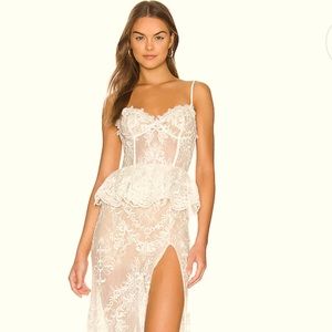 V Chapman Ophilia Gown in White